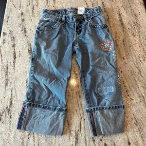 Girls size 8 embroidered gap jeans